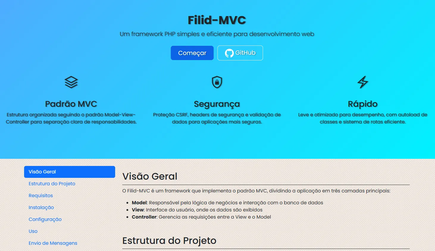 Filid MVC v1.0.0